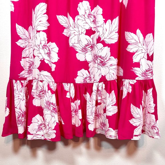 Talbots | Petite Floral Flounce Midi Dress - Size 16P NEW WITH TAGS - Picture 5 of 7